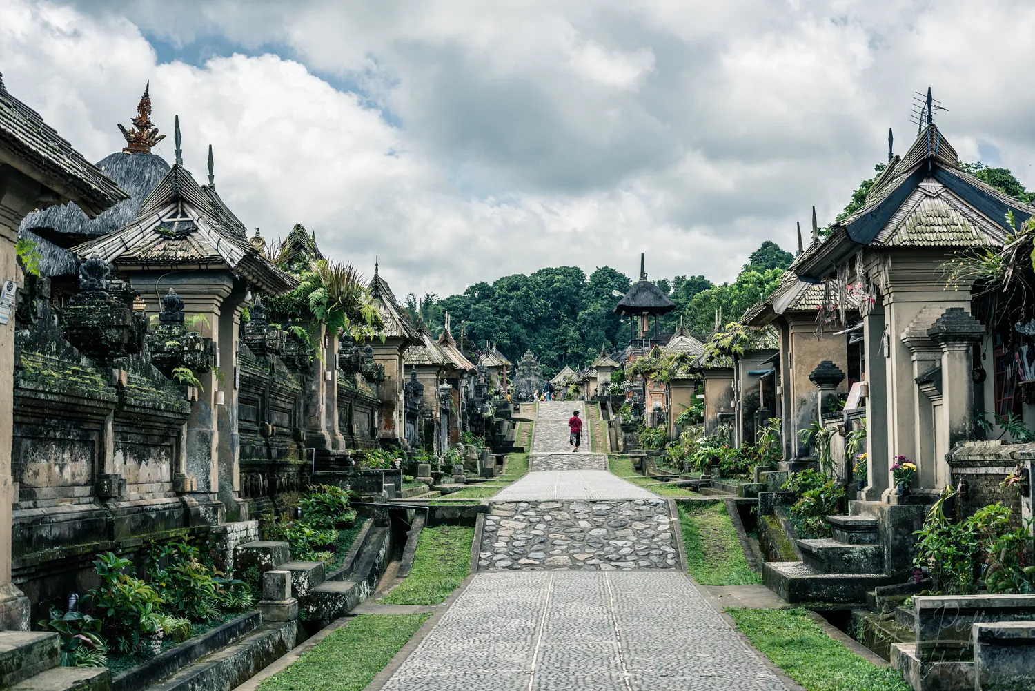 Places of Indonesia Landscape Travel Photos 20 by Lynn Peiffer A stone road in Bali's Penglipuran village, which is famously one of the world's cleanest villages.