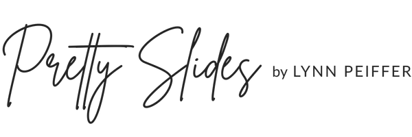 Pretty Slides by Lynn Peiffer text logo